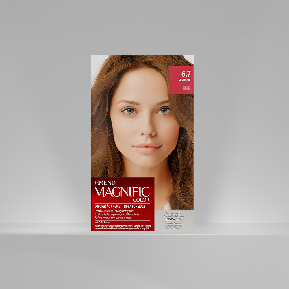 Kit Coloração Amend Magnific Color 6.7 Chocolate image number 1